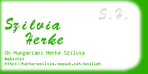 szilvia herke business card